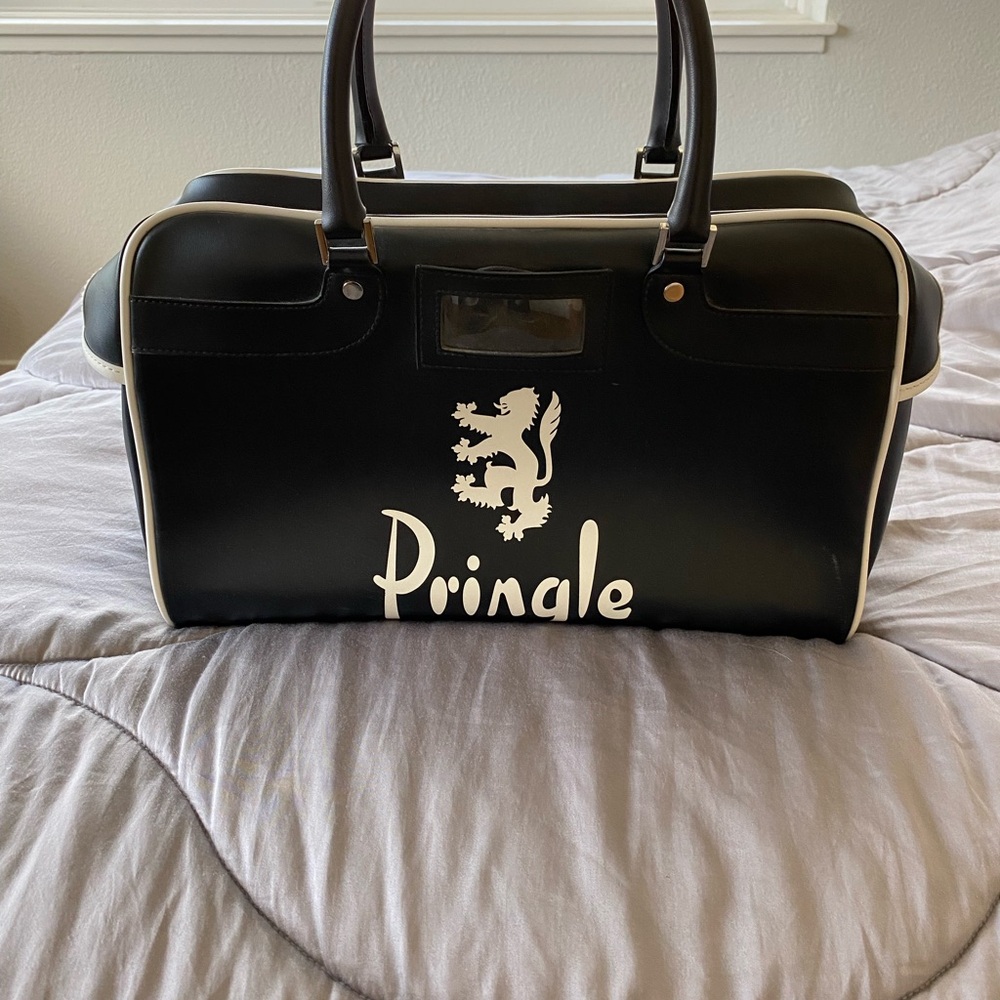 Pringle Black and White Logo Duffel Bag